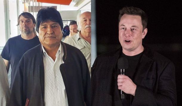 Evo Morales sali&oacute; al cruce de Elon Musk