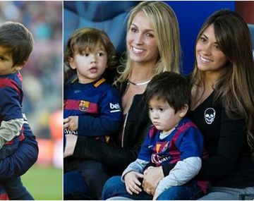 El festejo de Anto y Thiago por el gol de Messi