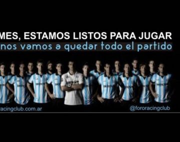 Hinchas de Racing amenazan a su equipo para que pierda