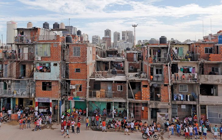 Villa 31, una de las primeras en comenzar la urbanización