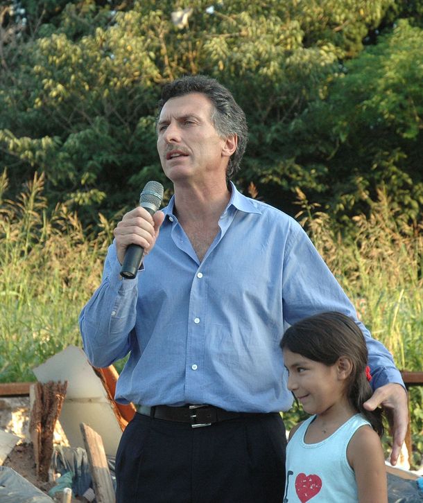 Mauricio Macri con Melina en 2007