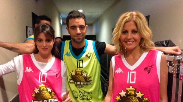 Las figuras de C5N, presentes en el Juego de las Estrellas de básquet