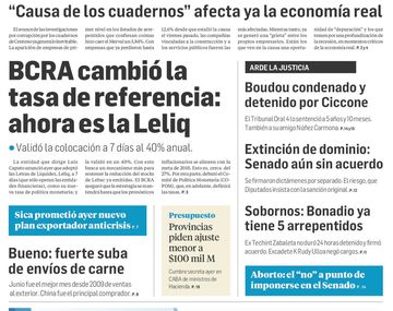 Tapas de diarios del miércoles 8 de agosto de 2018