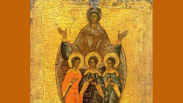 Santa Sofía por la trágica pérdida de sus hijas