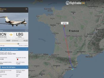 Récord hasta en el aire: cuántas personas siguieron el viaje de Messi a París