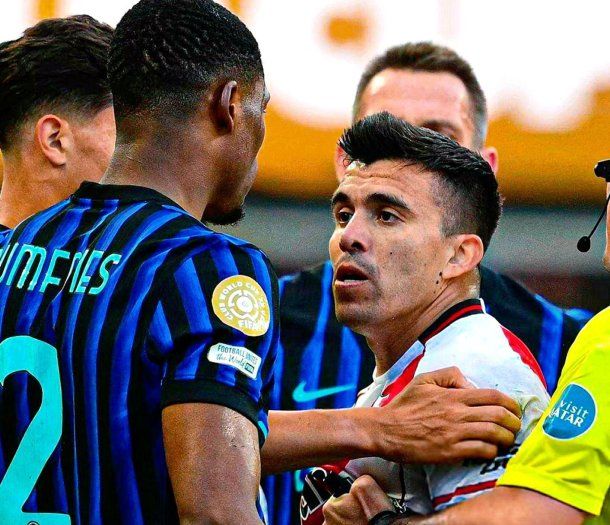 El mensaje de Dumfries tras su cruce con Acuña en Inter-River por el Mundial de Clubes