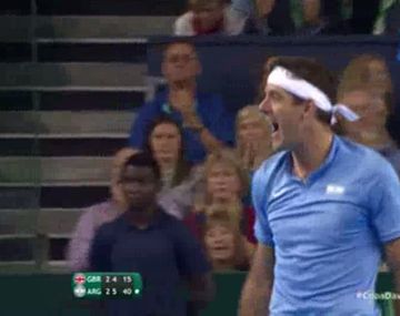 VIDEO: El punto que le dio el triunfo a Del Potro ante Murray por Copa Davis