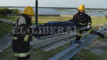 El cuerpo sin vida de Juan Jiménez es retirado del dique Los Quiroga El cuerpo sin vida de Juan Jiménez es retirado del dique Los Quiroga