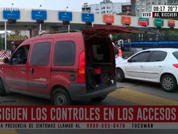 Llevaba a su suegra con la patente del auto tapada