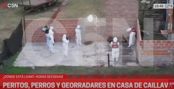 Caso Loan Danilo Peña: analizan una carpeta de cemento reciente en la casa de María Caillava