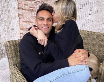 El festejo de Lautaro Martínez luego de salir campeón con Inter