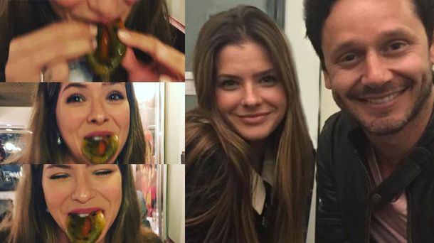 ¿Qué tiene la China Suárez en la boca? La llamativa foto de la actriz cenando con Benjamín Vicuña