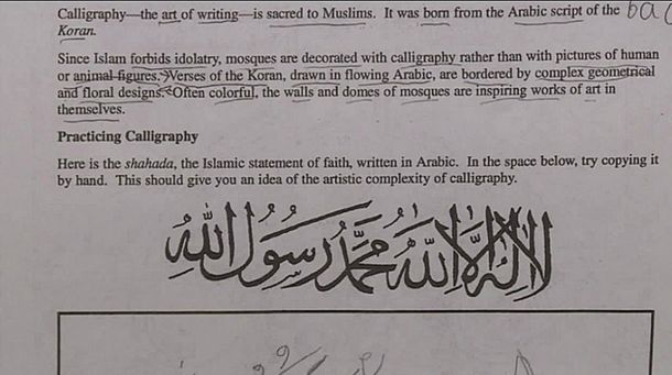 Cierran una escuela de Estados Unidos donde se enseñaba caligrafía árabe