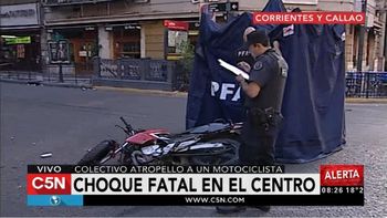 choque fatal en corrientes y callao entre un colectivo y una moto choque fatal en corrientes y callao entre un colectivo y una moto