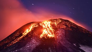 la erupcion del volcan villarrica (chile), las imagenes la erupcion del volcan villarrica (chile), las imagenes