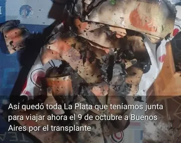 Se incendió la casa de su mamá y perdió el dinero para un trasplante