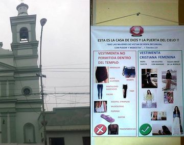 Sacerdote prohibe uso de jeans o calzas