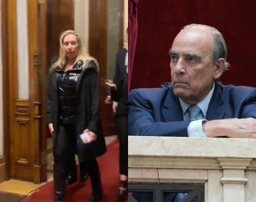 Karina Milei y Francos siguieron la extensa sesión en Diputados