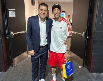 El encuentro entre Román Riquelme y Di María tras el empate de Boca en el MdC