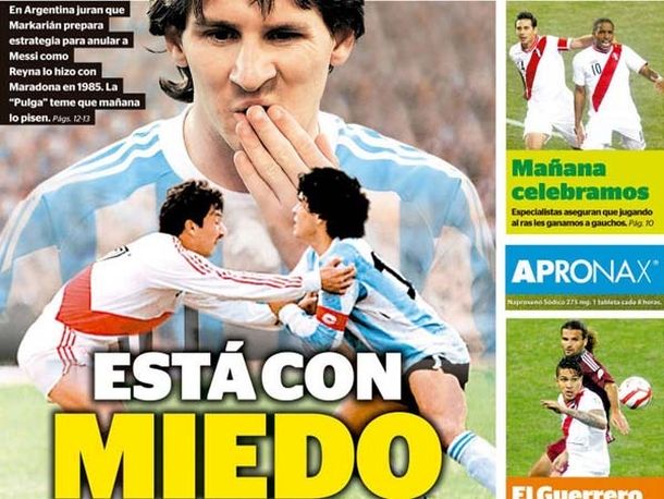 Lionel Messi es el blanco de las cargadas en Perú