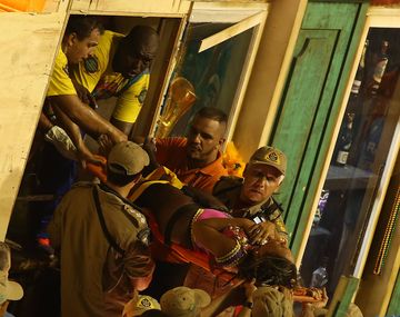 Accidente en el carnaval de Brasil
