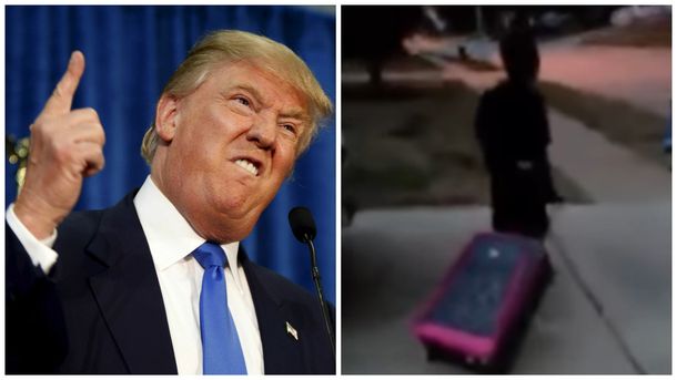 Donald Trump y el niño al que obligaron a irse de su hogar
