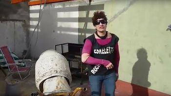 video: pity alvarez promociono un recital saliendo de una mezcladora de cemento video: pity alvarez promociono un recital saliendo de una mezcladora de cemento