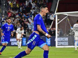 Video: la reacción de Garnacho y Mac Allister al golazo de Di María