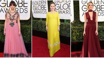 Las celebrities lucieron sus looks en los Globos de Oro 2017 Las celebrities lucieron sus looks en los Globos de Oro 2017
