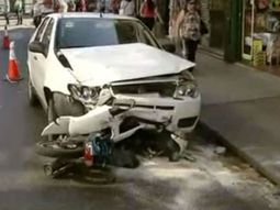 El motociclista murió en el acto
