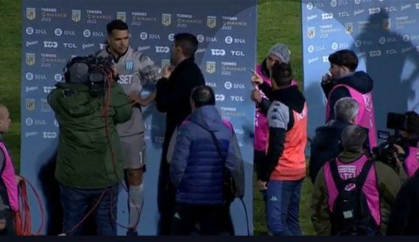 La advertencia de Pillud a Chila Gómez en medio de una nota después de Sarmiento-Racing