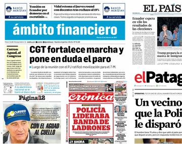 Tapas de diario del 21 de febrero de 2017