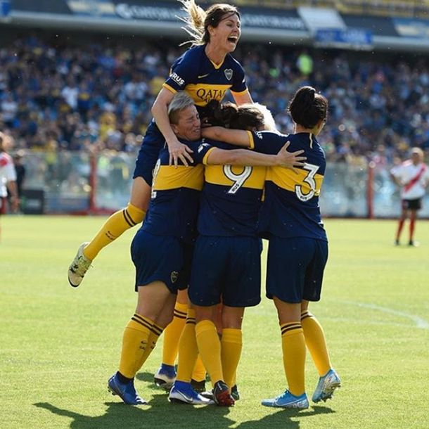 El festejo de Boca tras la goleada a River (gentileza Boca)