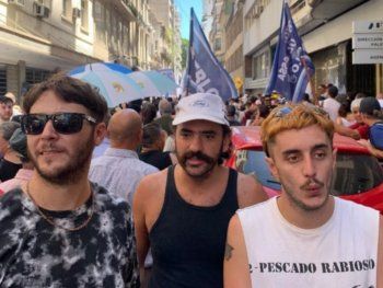 El hijo de Luis Majul marchó con la CGT contra el DNU y Ley Ómnibus