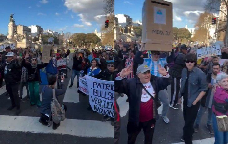 Karina es alta coimera: el canto de los jubilados frente al Congreso en otro miércoles de manifestación