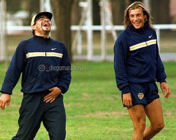Maradona y Caniggia, una sociedad que brilló en la Selección y también en Boca