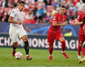 Histórico: hubo cuatro penales en 40 minutos en Sevilla y RB Salzburgo