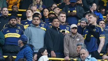 El DT de los All Backs quedó loco con la gente de Boca: Cantaron sin parar