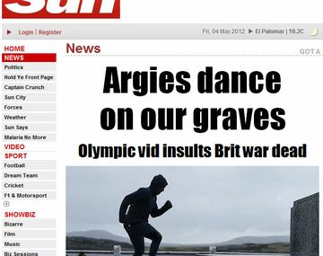 The Sun - Malvinas