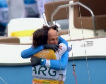 Reviví el final de la regata en la que Lange y Carranza ganaron el oro olímpico