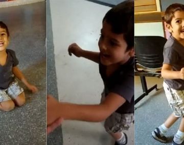 Caminó por primera vez a los cinco años