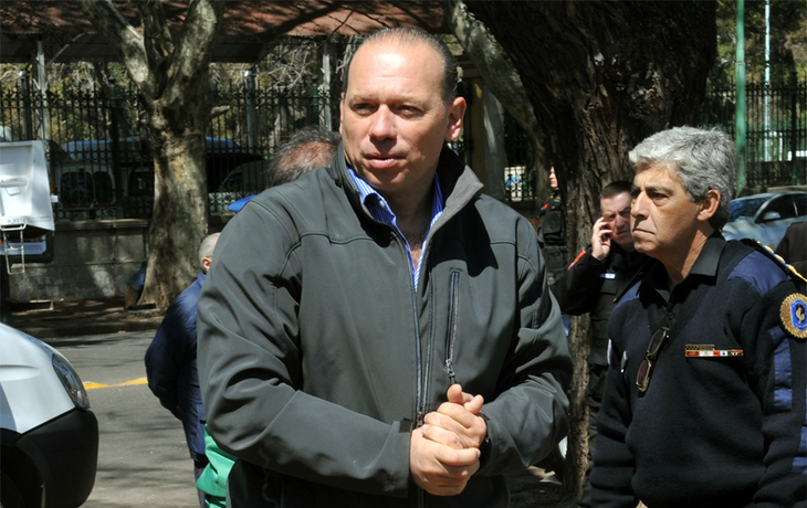 Sergio Berni: La gente común no tira bombas molotov