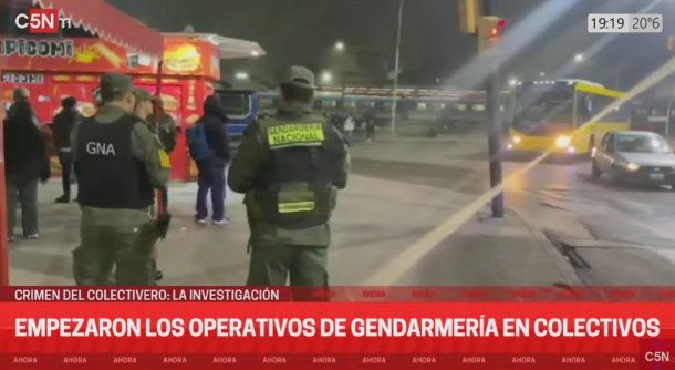 Después del crimen del colectivero, comenzaron los controles de Gendarmería