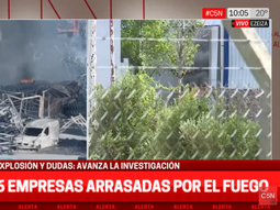 Incendio en Ezeiza: el humo no es tóxico y dejan que el fuego se apague solo