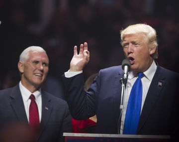 Donald Trump en uno de los actos con los que cerró su maratónica y agresiva campaña