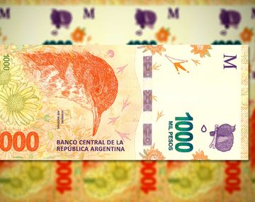 Éste es el nuevo billete de $1000 que circula desde hoy