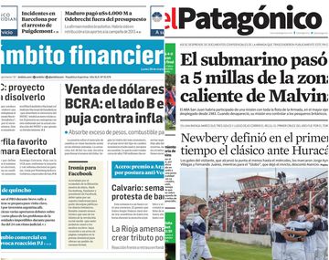 Tapas de diarios del lunes 26 de marzo de 2018