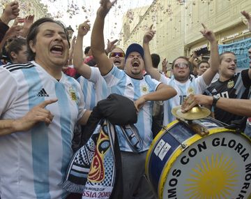 Los hinchas argentinos están comenzando a copar Moscú