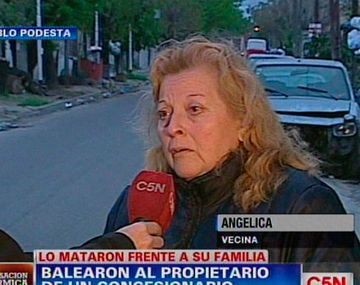 Ángelica, vecina de la víctima