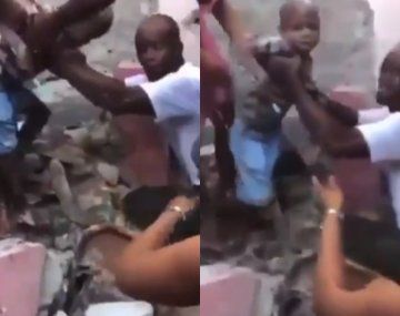 VIDEO: Emotivo rescate de dos niños en Haití tras el terremoto